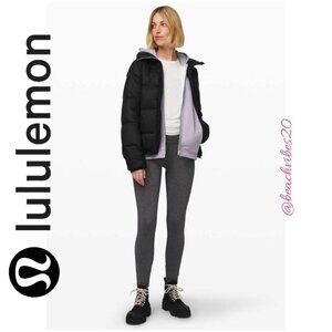 LULULEMON ATHLETICA Pave New Ways Full-Zip Glacier Grey/White Medium EUC LL-235